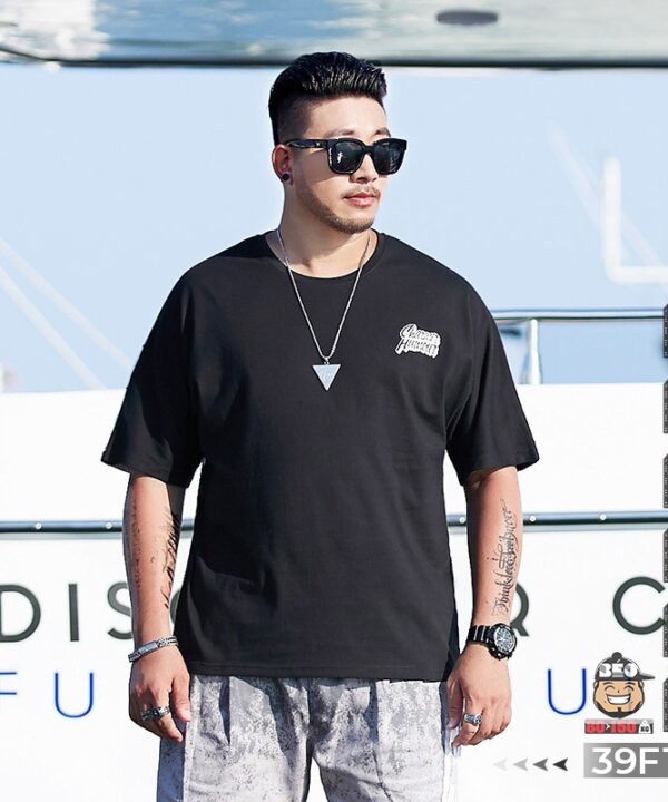 Áo thun tay ngắn cotton thun Sụp Bơ Men 7 Áo thun tay ngắn cotton thun Sụp Bơ Men 2