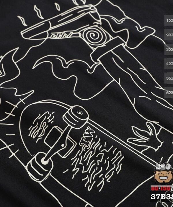 Áo thun tay ngắn Tideword chữ ngược 4