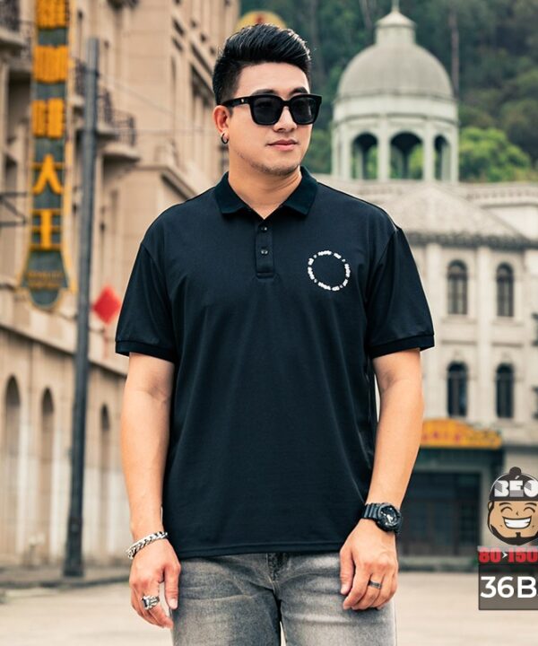 Áo thun tay ngắn polo cotton thun Omu Ring 1