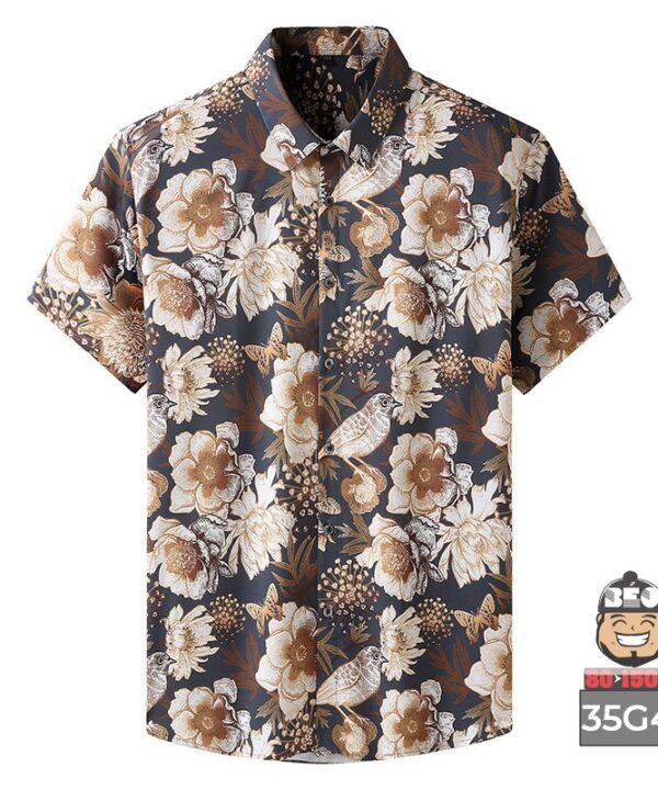 Áo sơ mi tay ngắn kate thun Rosie Busy 1