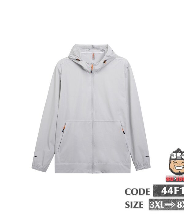 Áo khoác thun phối nón vải thun đũi co giãn kèm túi basic 8 Áo khoác thun phối nón vải thun đũi co giãn kèm túi basic 3