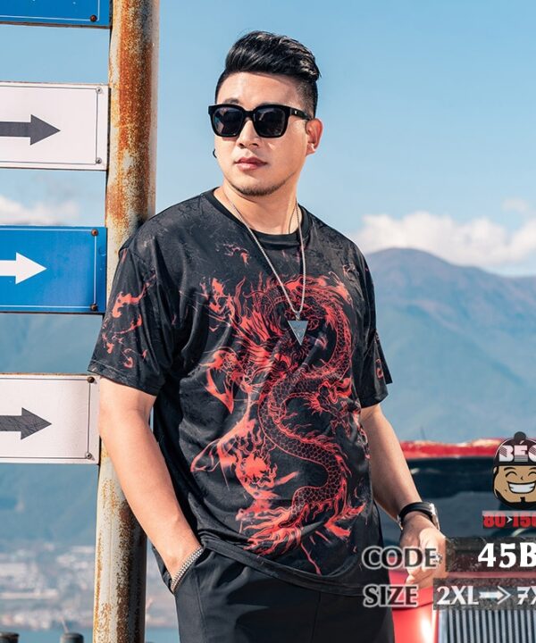 Áo thun tay ngắn thun lạnh băng lạnh Giáng Long Hạ Nhân 8 Áo thun tay ngắn thun lạnh băng lạnh Giáng Long Hạ Nhân 3