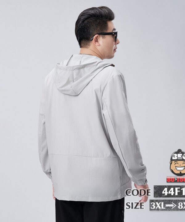 Áo khoác thun phối nón vải thun đũi co giãn kèm túi basic 7 Áo khoác thun phối nón vải thun đũi co giãn kèm túi basic 2