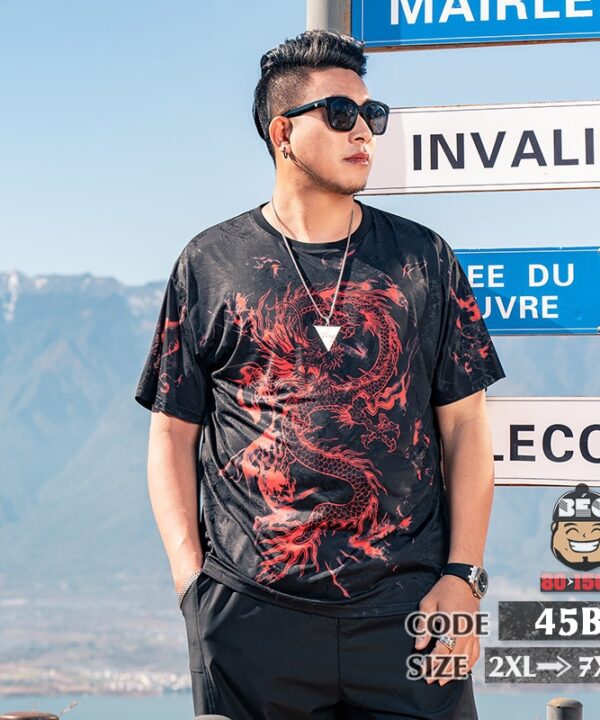 Áo thun tay ngắn thun lạnh băng lạnh Giáng Long Hạ Nhân 9 Áo thun tay ngắn thun lạnh băng lạnh Giáng Long Hạ Nhân 4