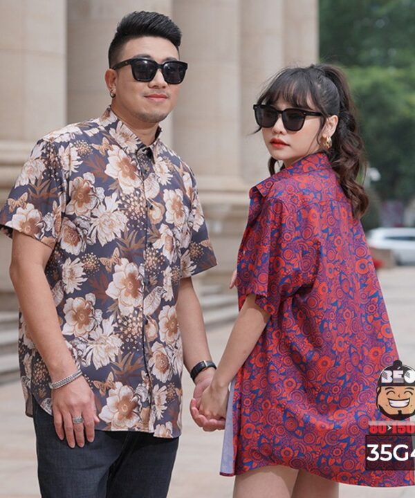 Áo sơ mi tay ngắn kate thun Rosie Busy 3