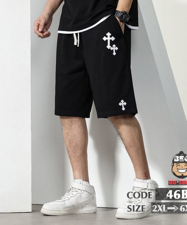Quần ngắn thun năng động họa tiết thêu thập thánh giá 8 Quần ngắn thun năng động họa tiết thêu thập thánh giá 3