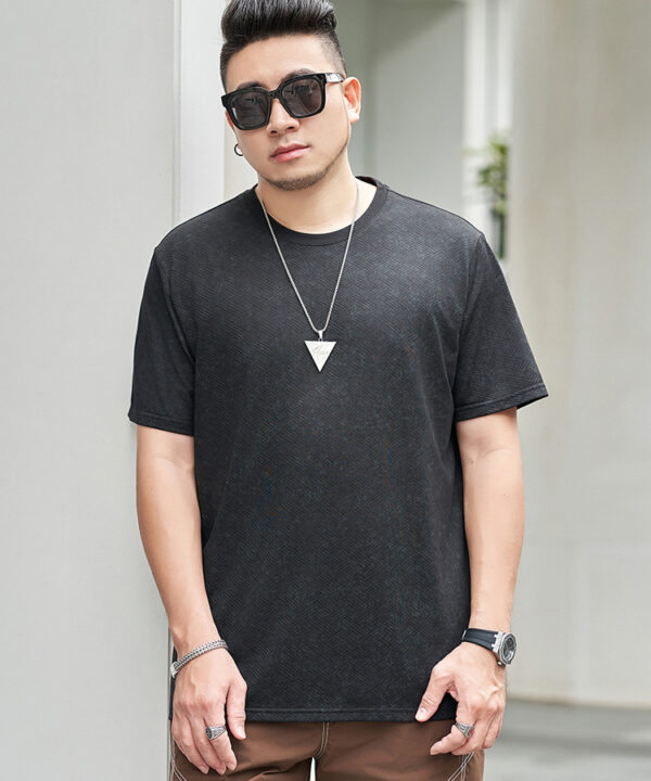 Áo thun tay ngắn cotton thun lạnh chất liệu chất vải hoa tiêu basic 8 Áo thun tay ngắn cotton thun lạnh chất liệu chất vải hoa tiêu basic 3