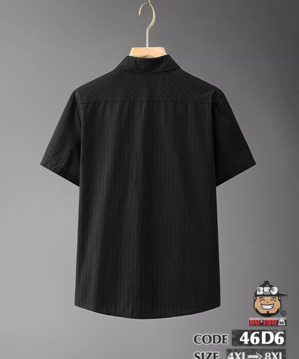 Áo sơ mi tay ngắn chất thuần cotton sọc chỉ ẩn nổi sang trọng 3