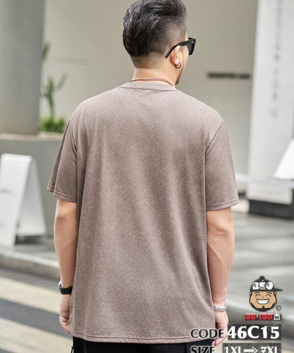 Áo thun tay ngắn cotton thun lạnh chất liệu chất vải hoa tiêu basic 6 Áo thun tay ngắn cotton thun lạnh chất liệu chất vải hoa tiêu basic 1