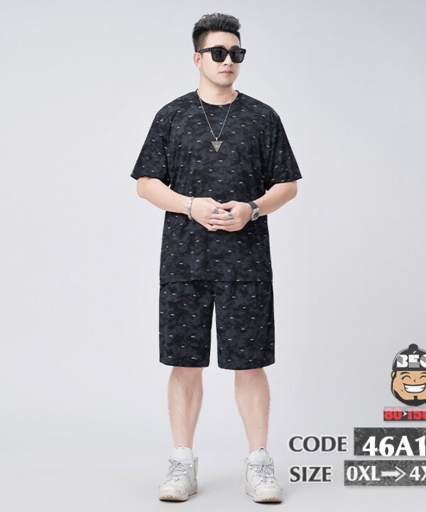 Alternative view of Đồ bộ thun lạnh họa tiết v chấm full