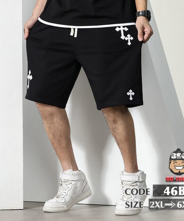Quần ngắn thun năng động họa tiết thêu thập thánh giá 6 Quần ngắn thun năng động họa tiết thêu thập thánh giá 1