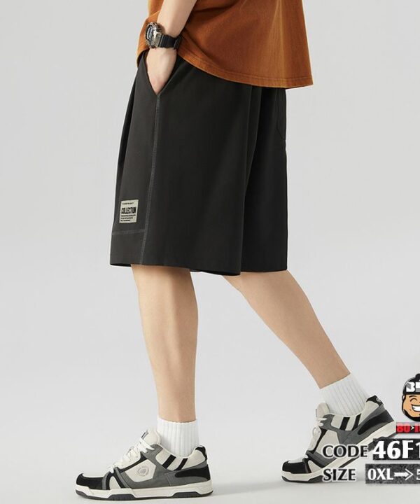 Alternative view of Quần ngắn thun lạnh băng chỉ nổi logo collection