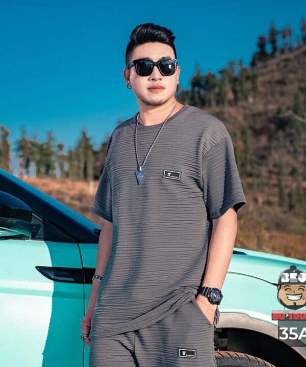 Đồ bộ tay ngắn vải đũi gấp trơn đơn điệu 7 Đồ bộ tay ngắn vải đũi gấp trơn đơn điệu 2