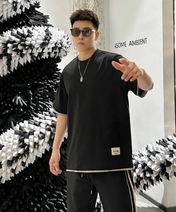 Áo thun tay ngắn giả phối 2 áo ClecendK 2