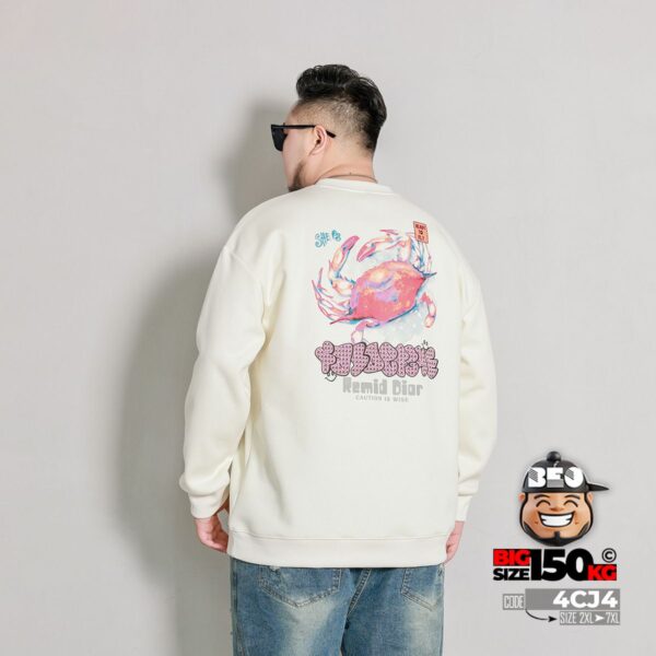 Áo thun sweater remid Dior big Crab cá tính 1