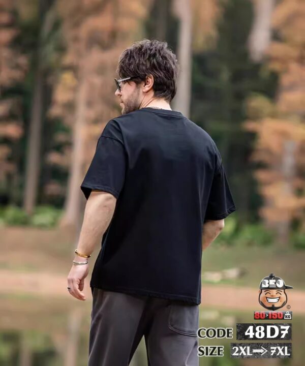 Áo thun tay ngắn thun cotton họa tiết tam giác means fashion 8 Áo thun tay ngắn thun cotton họa tiết tam giác means fashion 3