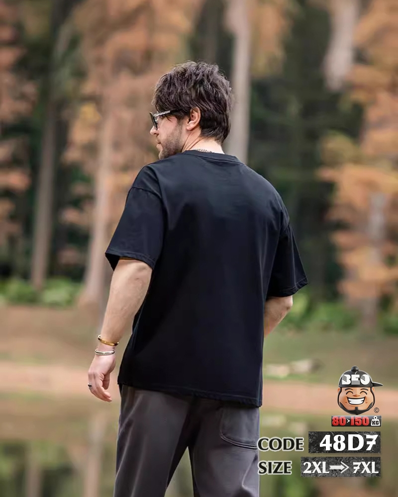 Áo thun tay ngắn thun cotton họa tiết tam giác means fashion 4 Áo thun tay ngắn thun cotton họa tiết tam giác means fashion - Ảnh 4