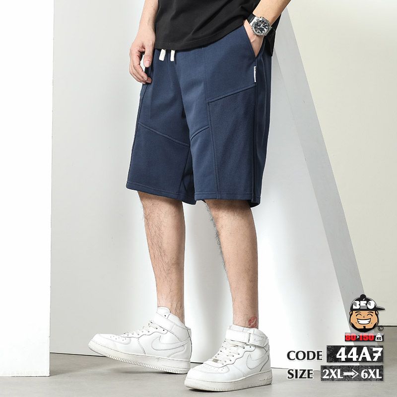 Quần ngắn cotton thun Mảng ghép đa dụng 1 Quần ngắn cotton thun Mảng ghép đa dụng