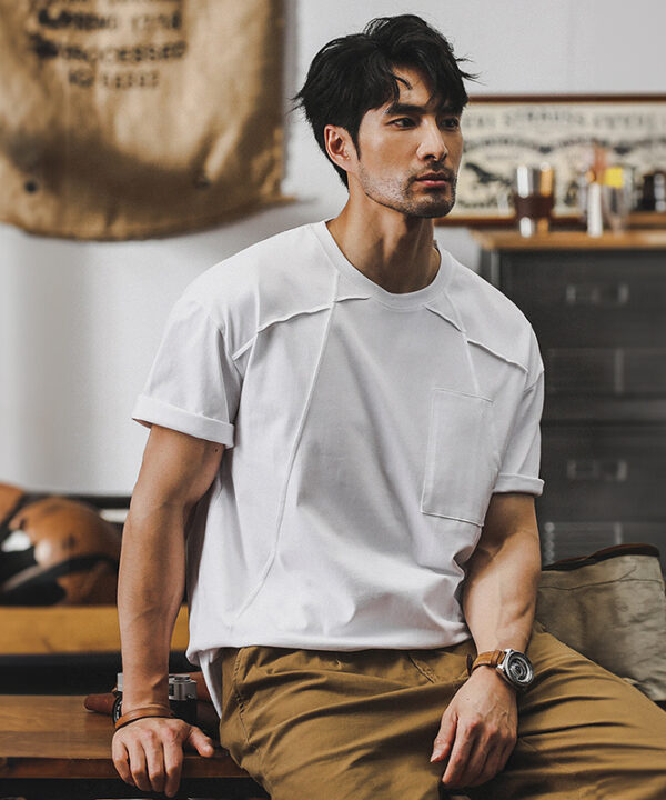 Alternative view of Áo thun tay ngắn cotton bone style xương nổi