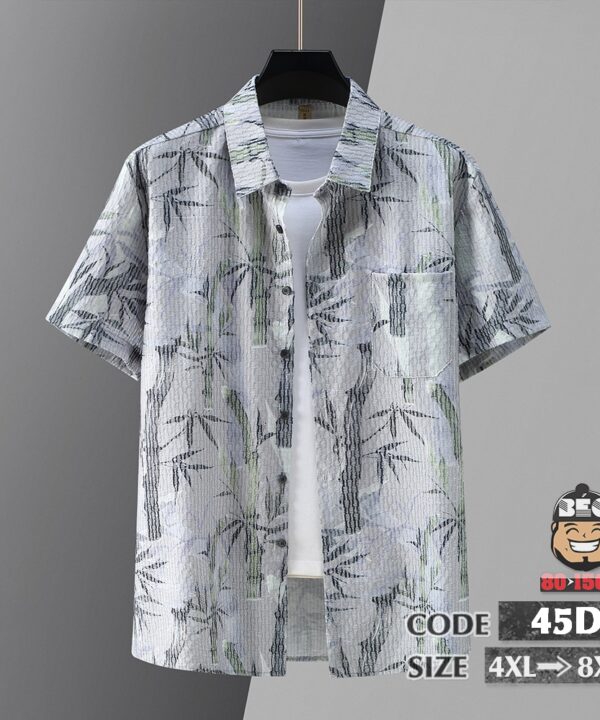 Alternative view of Đồ bộ sơ mi ngắn thun kiểu thiền viện trúc lâm