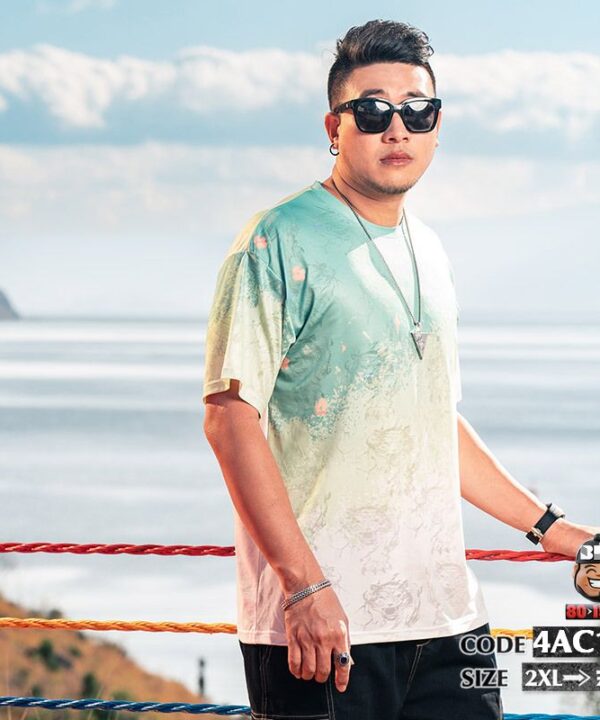 Áo thun tay ngắn thun lạnh loan màu green 7 Áo thun tay ngắn thun lạnh loan màu green 2