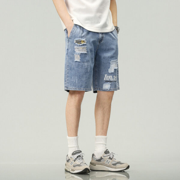 Quần ngắn Nam Bigsize 80 đến 150KG Lưng Thắc Xanh ,Swaz C ,Cotton co giãn 4D ,Co giãn, Denim thoáng mát, mặc trẻ trung cá tính 1