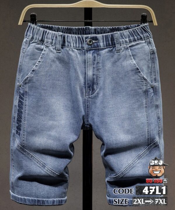Quần ngắn jean kiểu ngang gối viền chỉ nổi YangongGok 9 Quần ngắn jean kiểu ngang gối viền chỉ nổi YangongGok 4