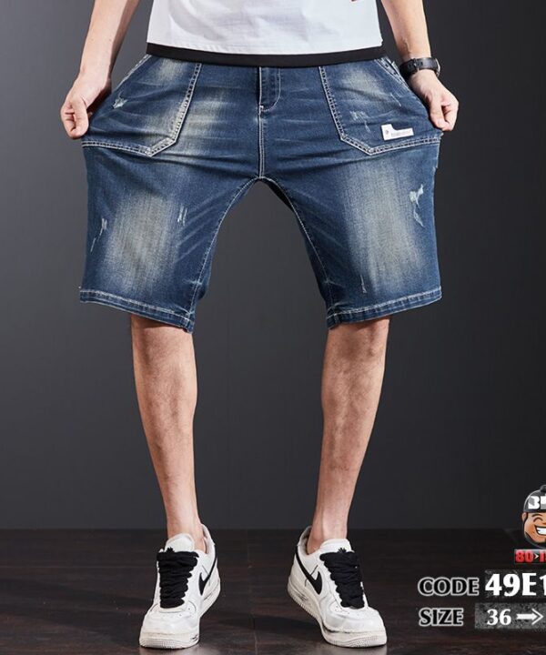 Quần ngắn jean co giãn kiểu túi kiểu tạo khối cá tính 7 Quần ngắn jean co giãn kiểu túi kiểu tạo khối cá tính 2