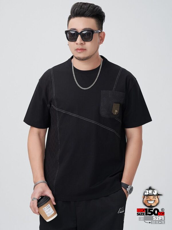 Áo thun tay ngắn cotton kiểu Urban Line phối túi phá cách 1