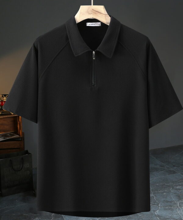 Áo thun Polo vải poly cotton co giãn phối dây kéo basic 7 Áo thun Polo vải poly cotton co giãn phối dây kéo basic 2