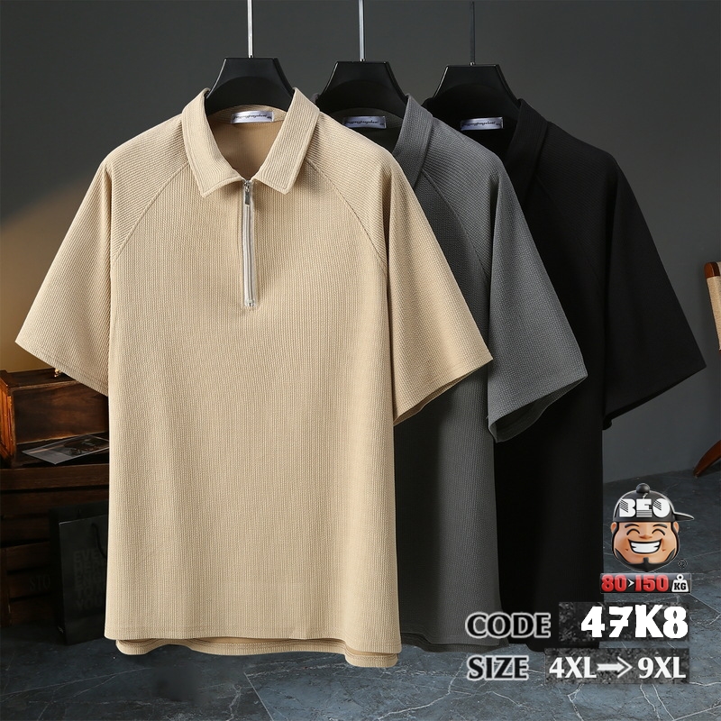 Áo thun Polo vải poly cotton co giãn phối dây kéo basic 5 Áo thun Polo vải poly cotton co giãn phối dây kéo basic - Ảnh 5