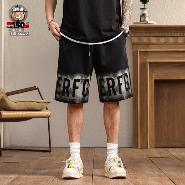 Quần short thun cotton street art typographic ERFG 1