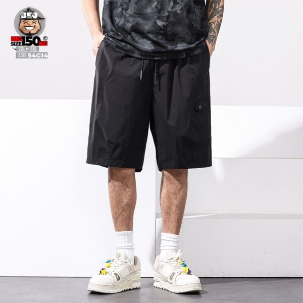 Quần short thun cool fabric oblique line phối túi xéo 1