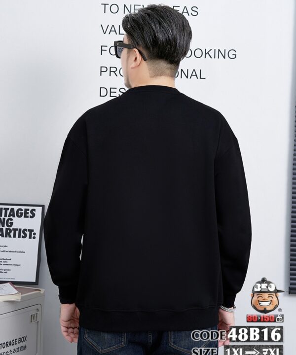 Áo Sweater kiểu vải ráp xiêng giữa ngực cá tính 3