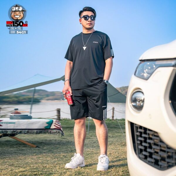 Đồ bộ thun ngắn cool fabric sport band 3 line 1