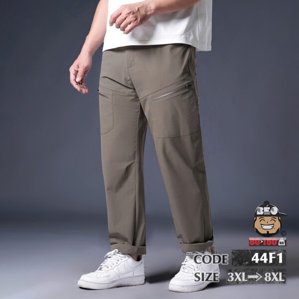 Quần dài jogger thun kiểu dáng ống suông phối túi ở đùi 1