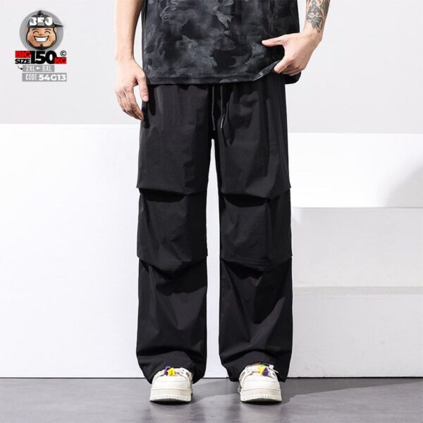 Quần dài jogger thun cool fabric art cut style ống suông rộng 1