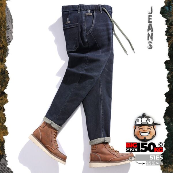 Quần dài jean slim fit lưng thun co giãn fight basic 1
