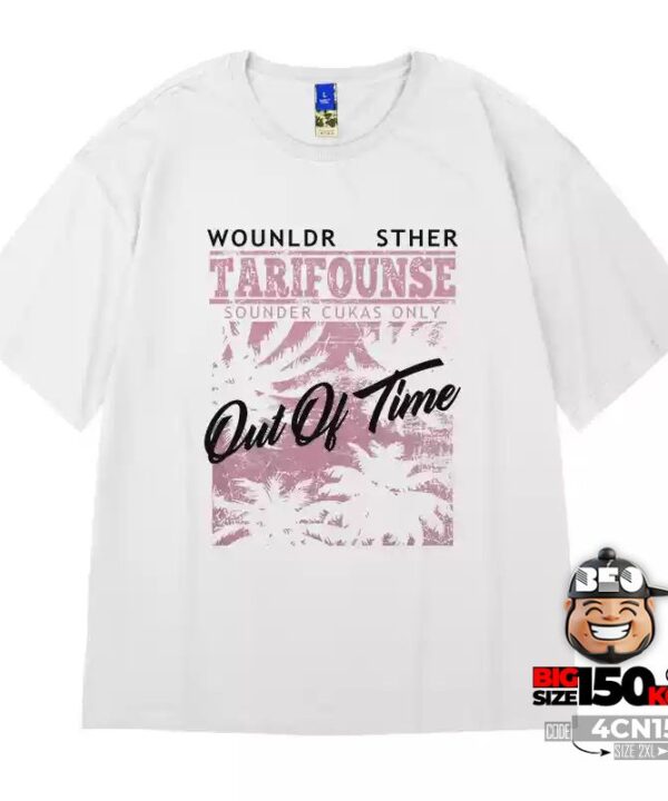 Áo thun tay ngắn Tarifounse Out if time 2