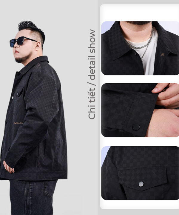 Áo khoác cotton fiber hoa văn bàn cờ Pang Men House 7 Áo khoác cotton fiber hoa văn bàn cờ Pang Men House 2