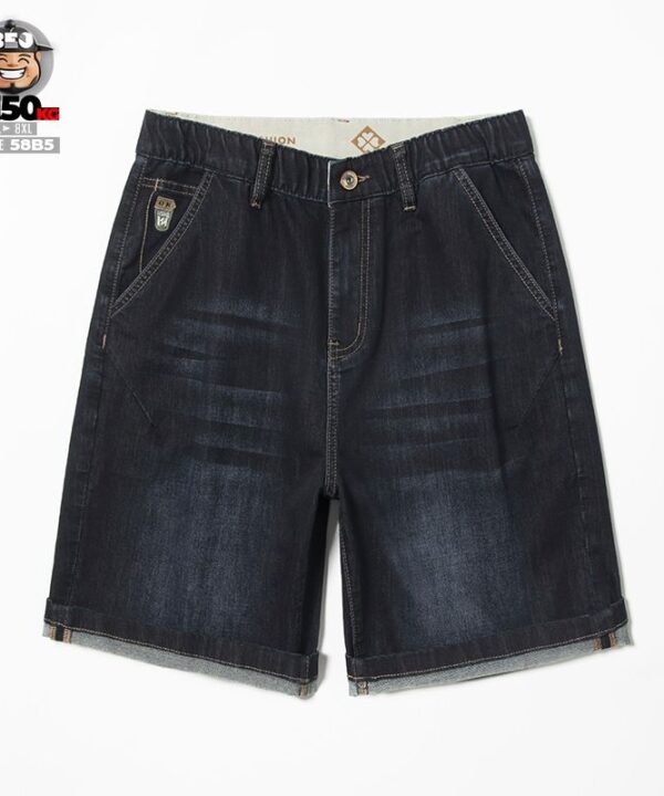 Alternative view of Quần Short Jean Lyocell wax chìm co giãn