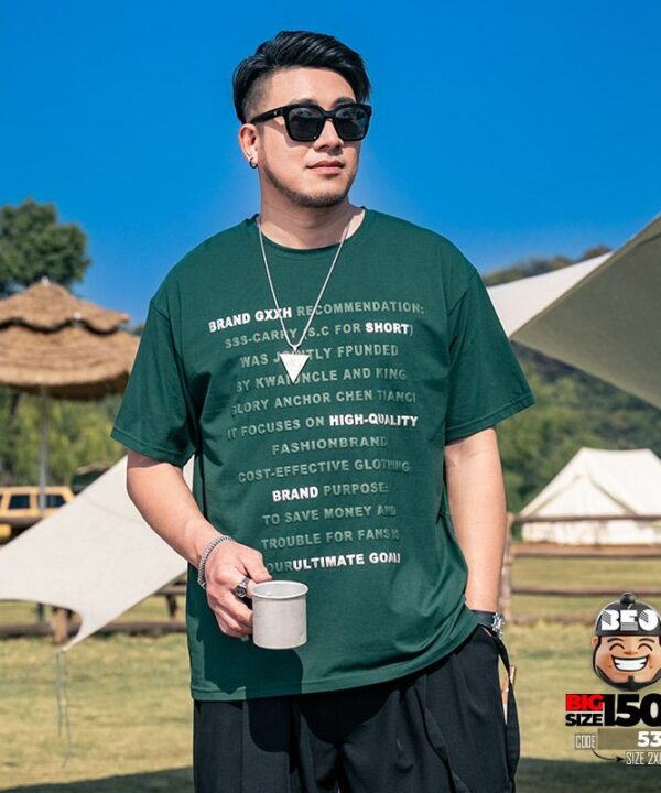 Alternative view of Áo thun tay ngắn cotton Typography Ultimate Goal 3D txt