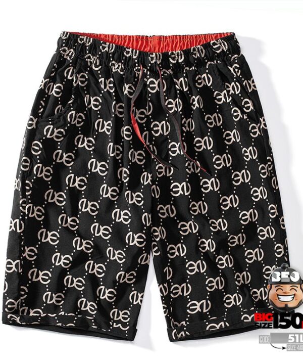 Quần ngắn thun thể thao e3 họa tiết full