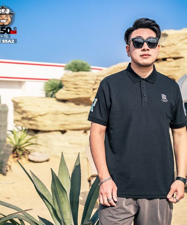 Alternative view of Áo thun tay ngắn Polo cotton double R họa tiết tay áo