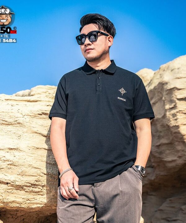 Áo thun tay ngắn Polo cotton Complexity gắn logo cá tính 4