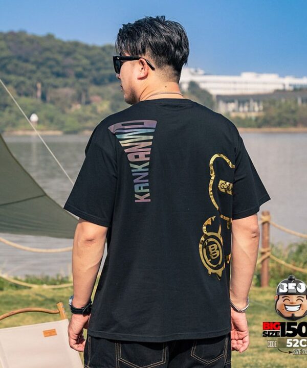 Áo thun tay ngắn họa tiết Gấu Kankan Wd cá tính 8 Áo thun tay ngắn họa tiết Gấu Kankan Wd cá tính 3
