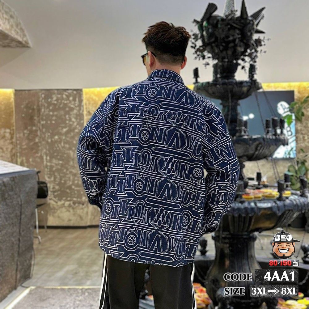 Áo khoác jean kiểu typogarphic words phối túi 3 Áo khoác jean kiểu typogarphic words phối túi - Ảnh 3