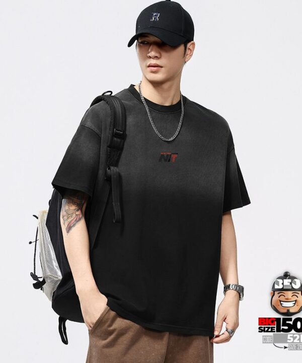 Alternative view of Áo thun tay ngắn Cotton Ombre New Yok Nit Retro Style