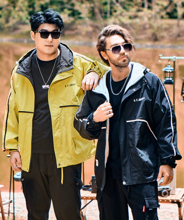 Áo khoác dù chỉ nổi phối nón Eterity 8 Áo khoác dù chỉ nổi phối nón Eterity 3