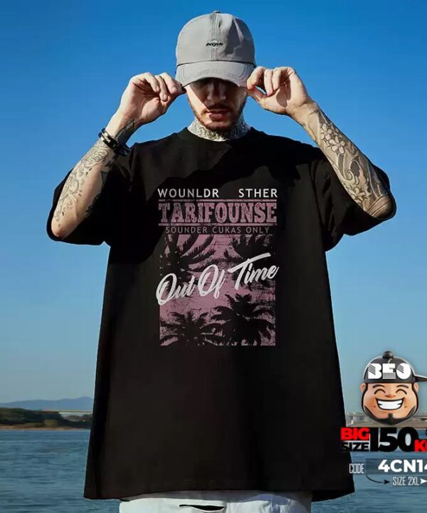 Áo thun tay ngắn Tarifounse Out if time 3